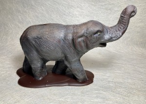 Grote olifant donkere chocolade.